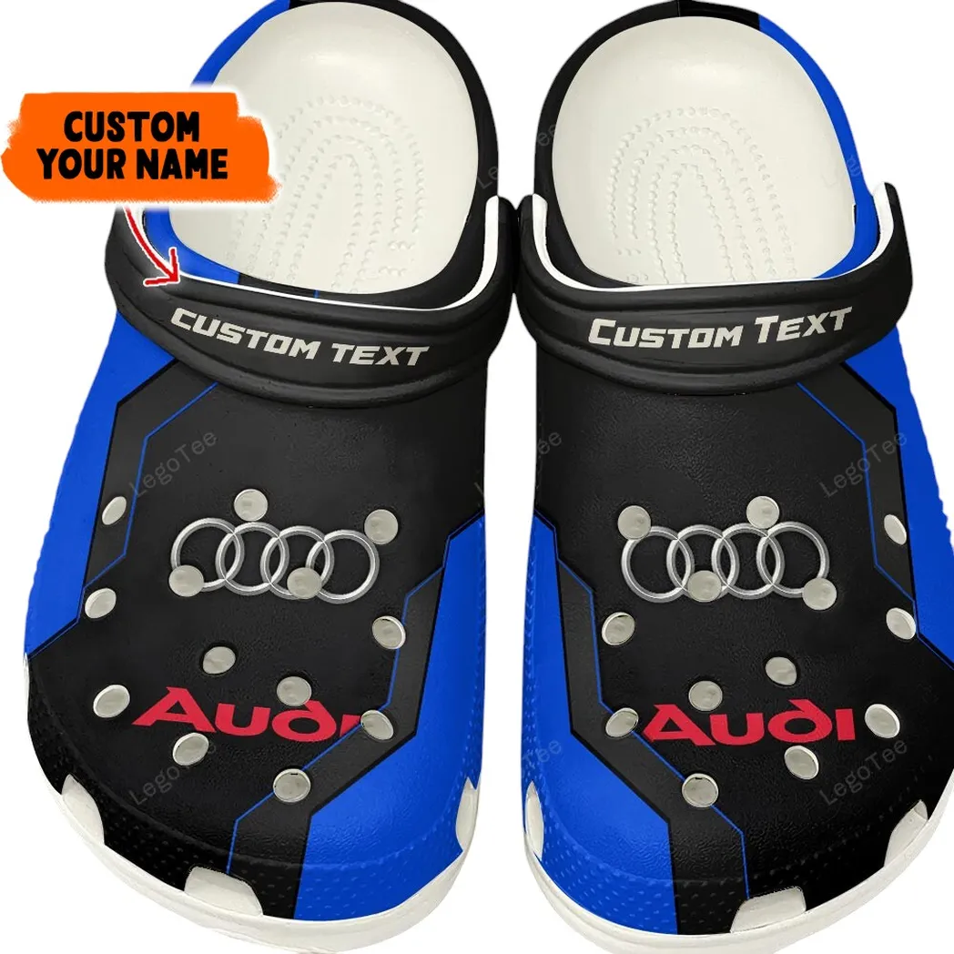 Luxusauto Crocs Clogs Männer Frauen, Robuste Streetwear Custom Clogs CAR140 - Blau