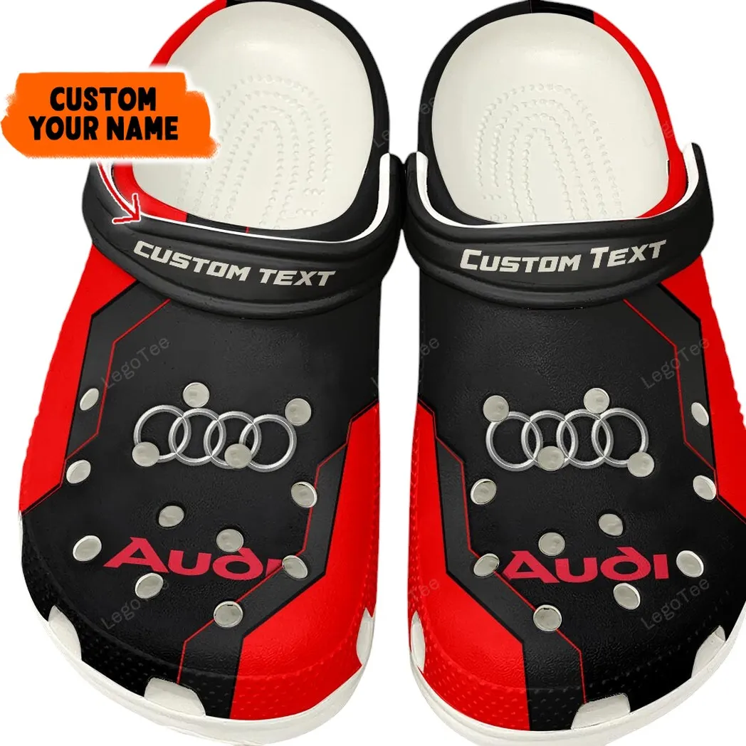 Executive-Auto Crocs Clogs Männer Frauen, Fetige Sportliche Streetwear Clogs CAR140 - Rot