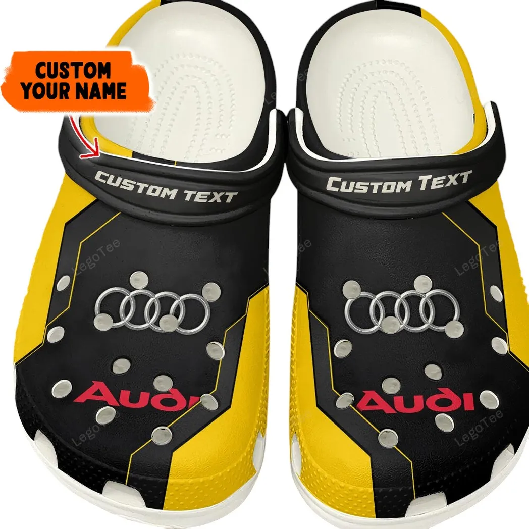 Modernes Coupé Crocs Clogs Männer Frauen, Robuste Streetwear Custom Clogs CAR140 - Gelb