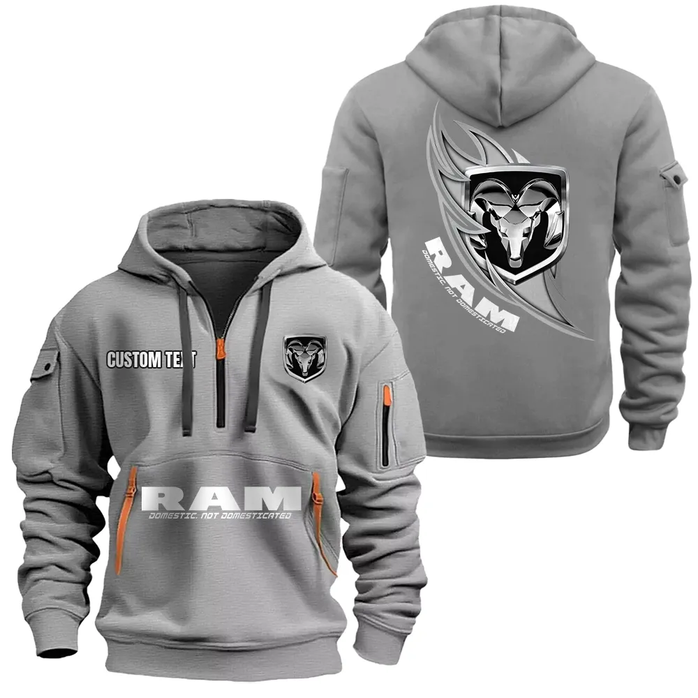 Starke Nutzlastaufnahme Hoodie mit halbem Zip, Halbzip-Pullover für Autofahrer CAR170 - Grau